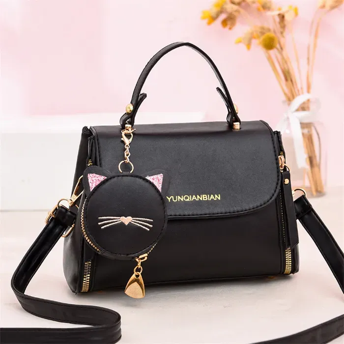 327HB1154_120603.webp Women Fashion Letter Printed Zipper Shoulder Bag - Image 1
