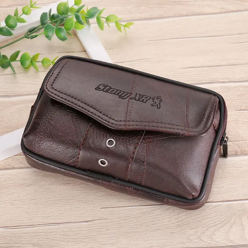 3391D41_121233.webp Men Large Capacity Belt Pocket Mobile Phone Bag Coin Purse - Image 1