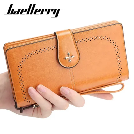 Women Wallet Retro Fashion Zipper Coin Purse Simple Long Creative Multi-Card Clutch Bag